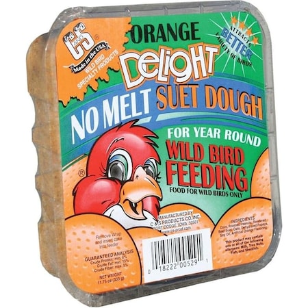 No Melt Suet Dough Delights Bird Suet, Orange Flavor, 1175 Oz